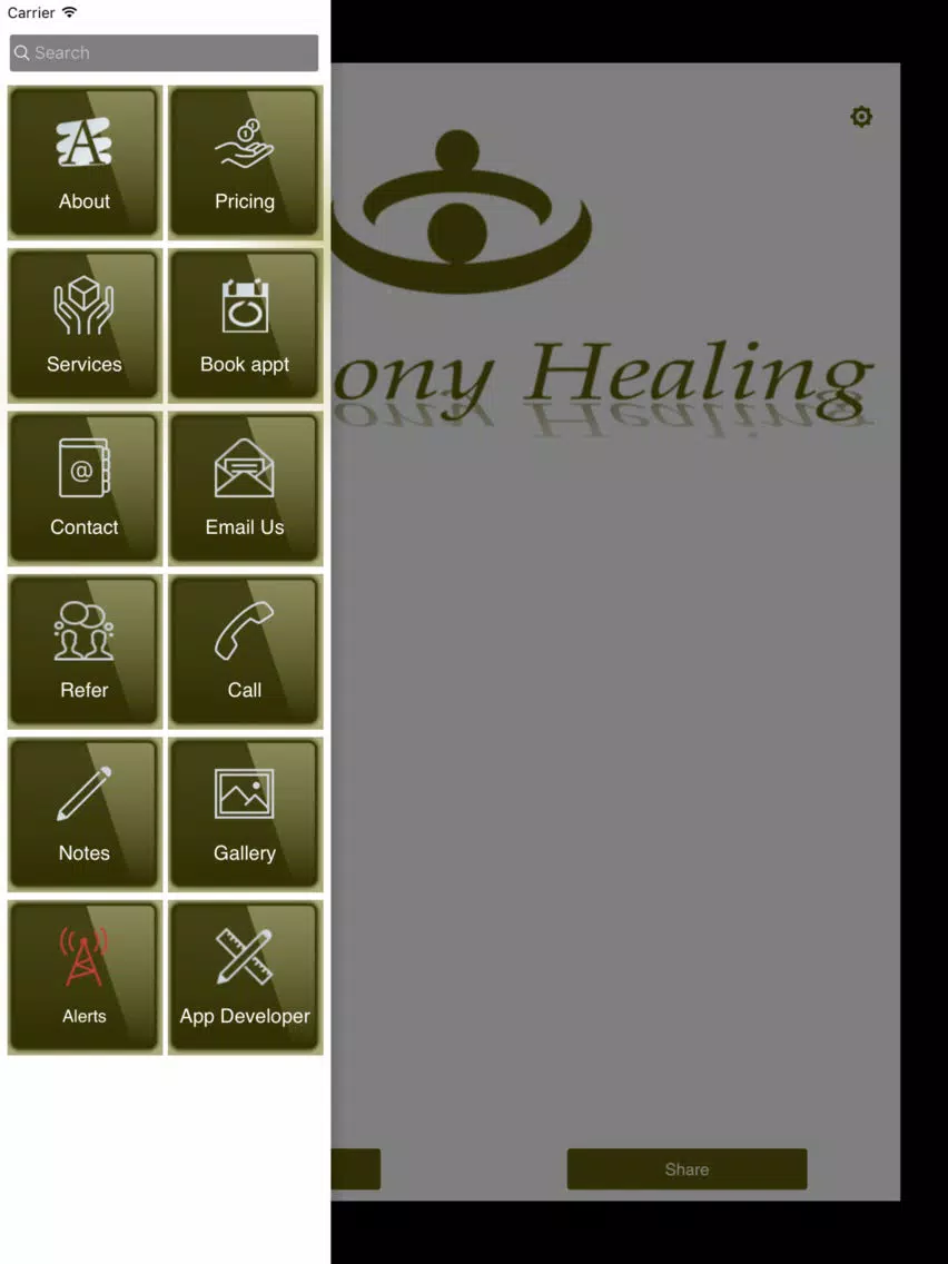 Harmony Healing iPad 應用截圖