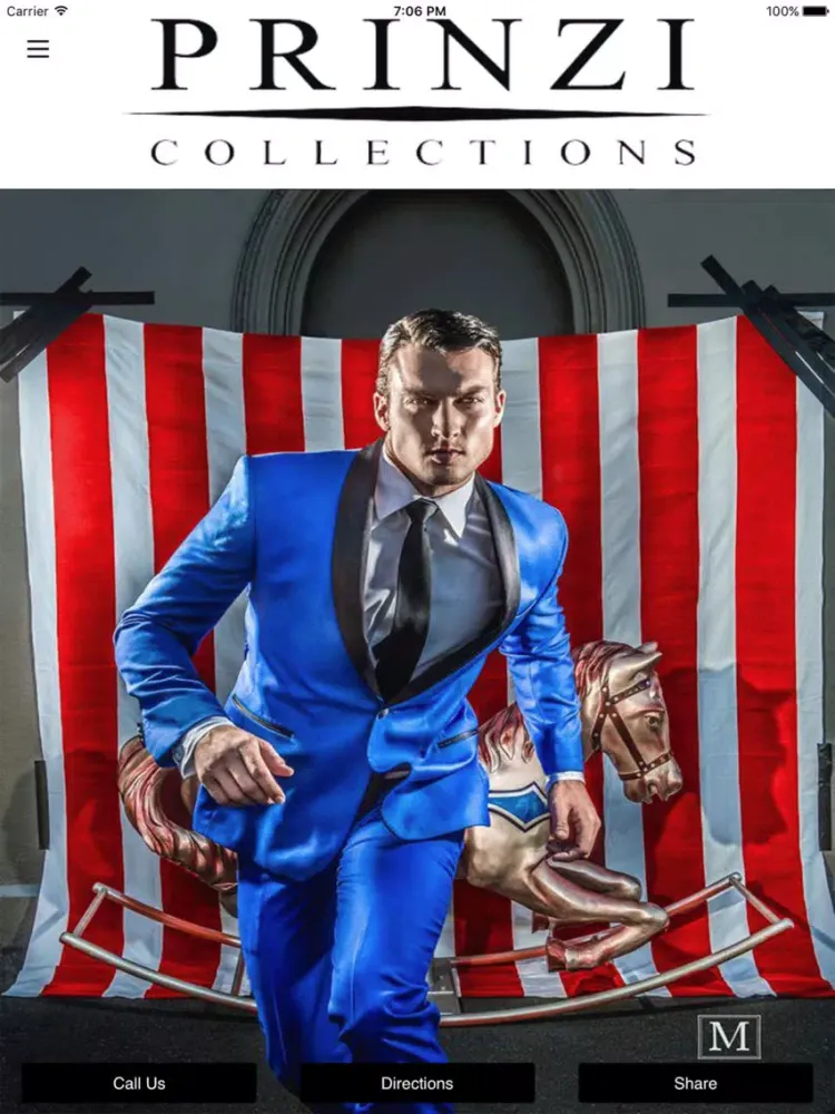 Ảnh chụp màn hình của Prinzi Collections iPad 