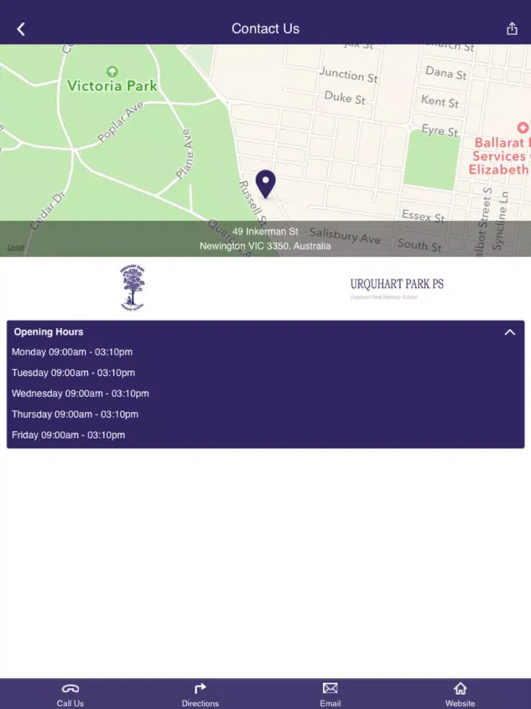 Capturas de tela do Urquhart Park Primary School iPad 