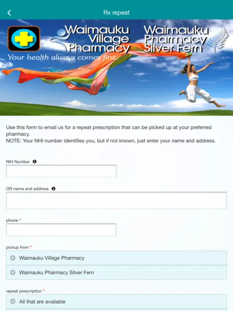 Capturas de pantalla de Waimauku Pharmacy iPad 