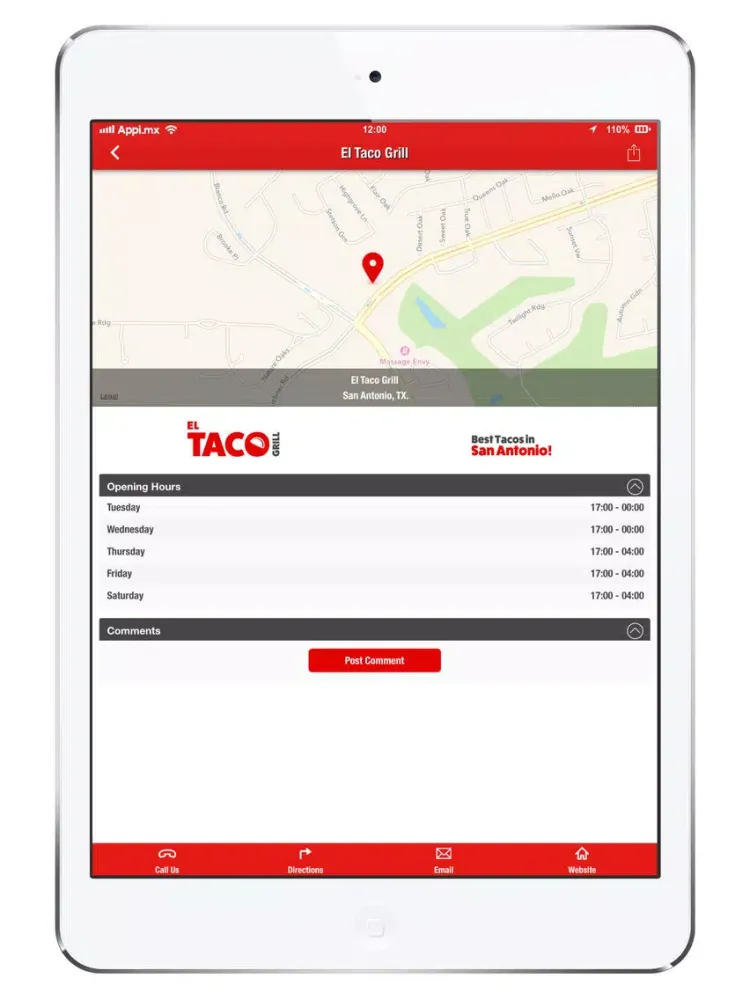 El Taco Grill iPad  Ekran Görüntüleri