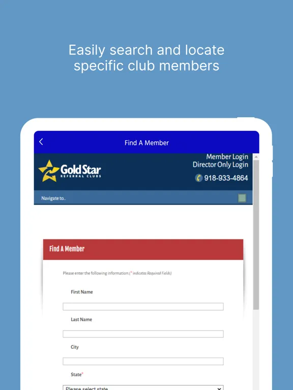 Goldstar Referral Clubs - CA iPad  スクリーンショット