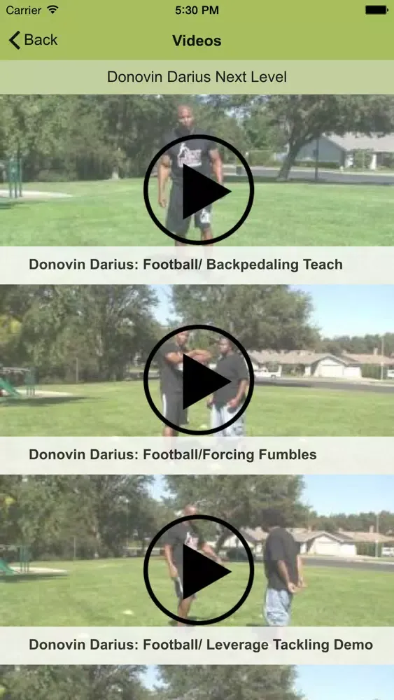 Capturas de pantalla de Donovin Darius Next Level Training