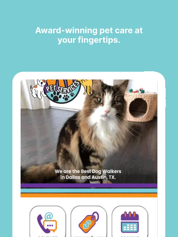 Ảnh chụp màn hình của VIP Pet Services iPad 