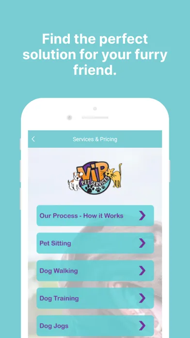 Ảnh chụp màn hình của VIP Pet Services