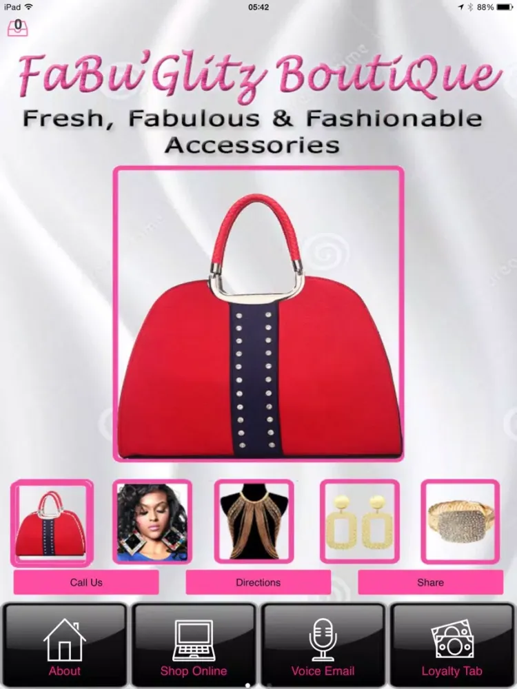 Fabuglitz Boutique iPad 应用截图