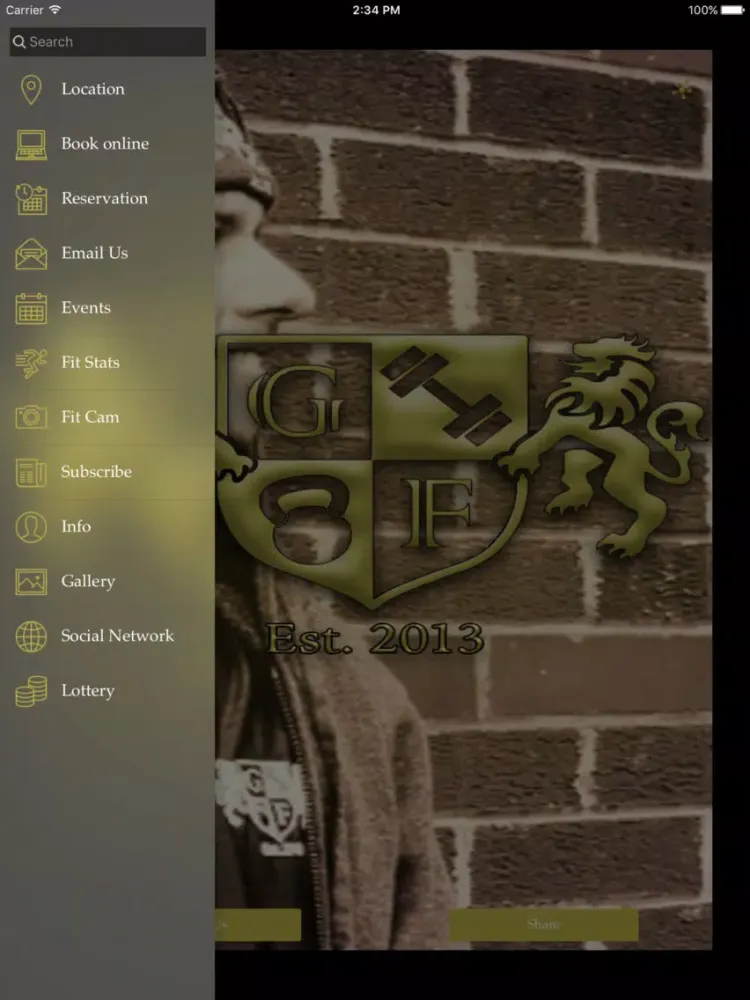 Griffin Fitness iPad  스크린샷