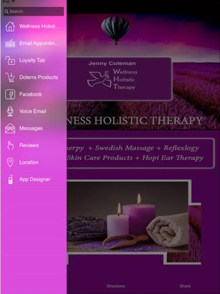 Wellness Holistic Therapy iPad  Screenshots