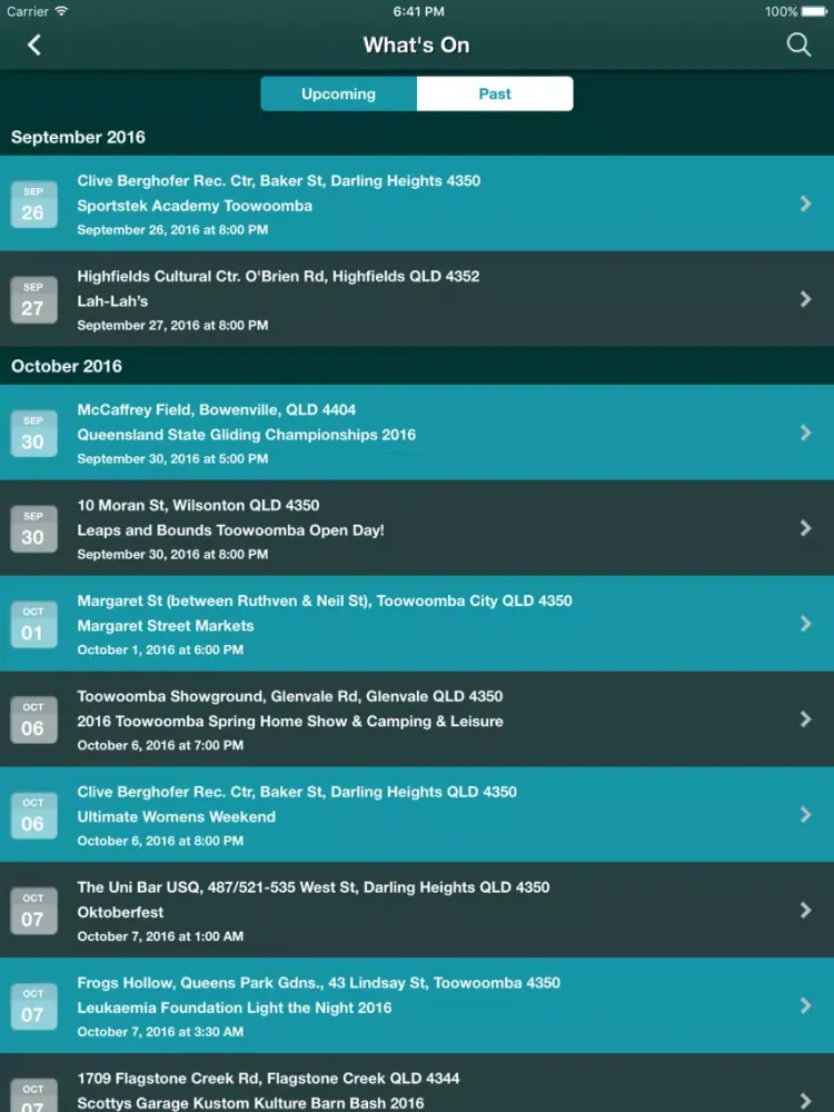 Zrzuty ekranu Toowoomba Local iPad 
