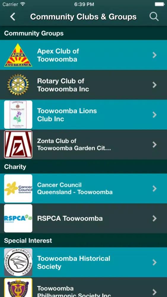 Zrzuty ekranu Toowoomba Local