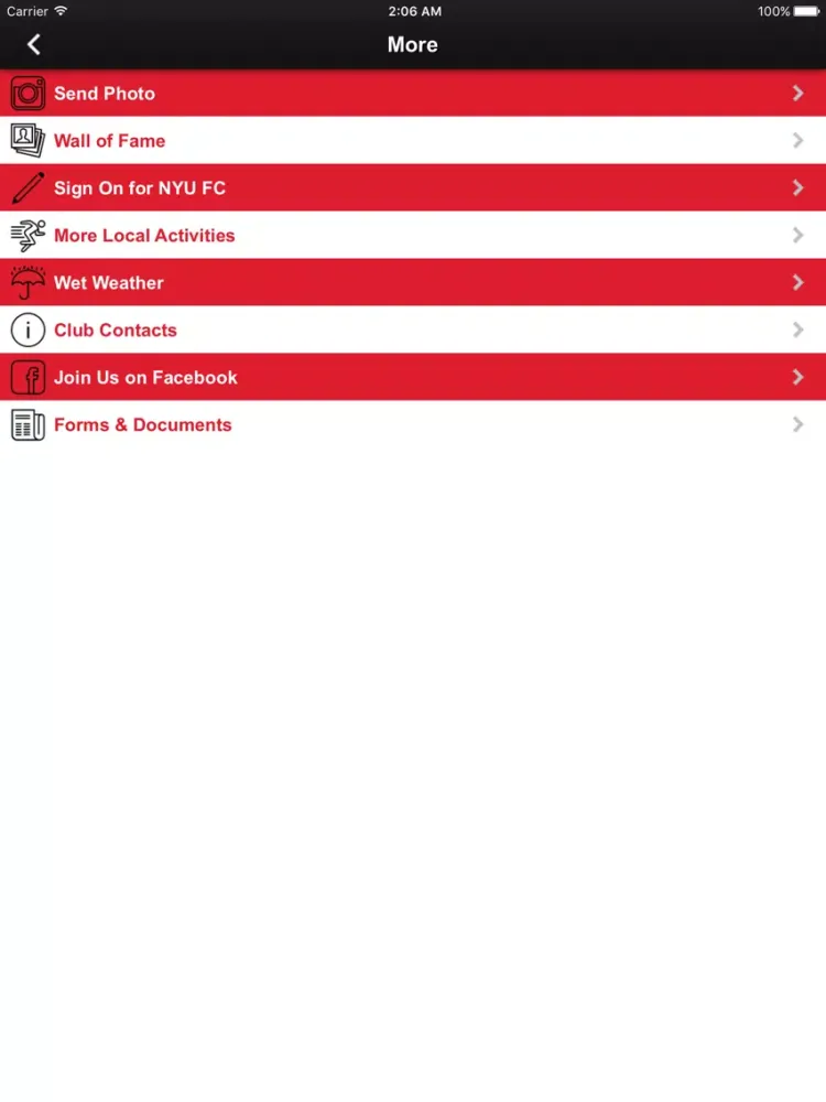 Скриншоты Nambour Yandina United FC iPad 