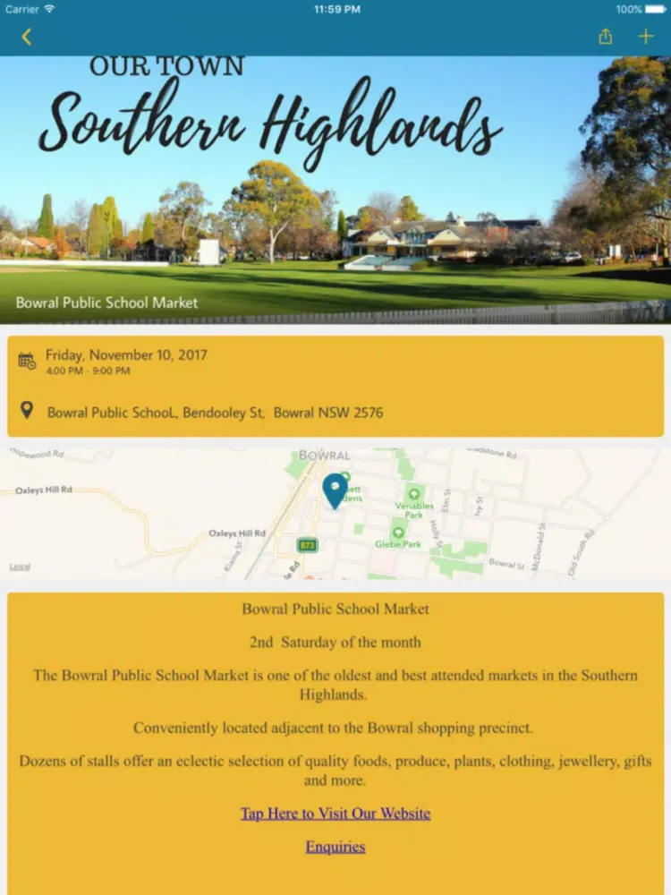 Our Town Southern Highlands iPad  স্ক্রিনশট