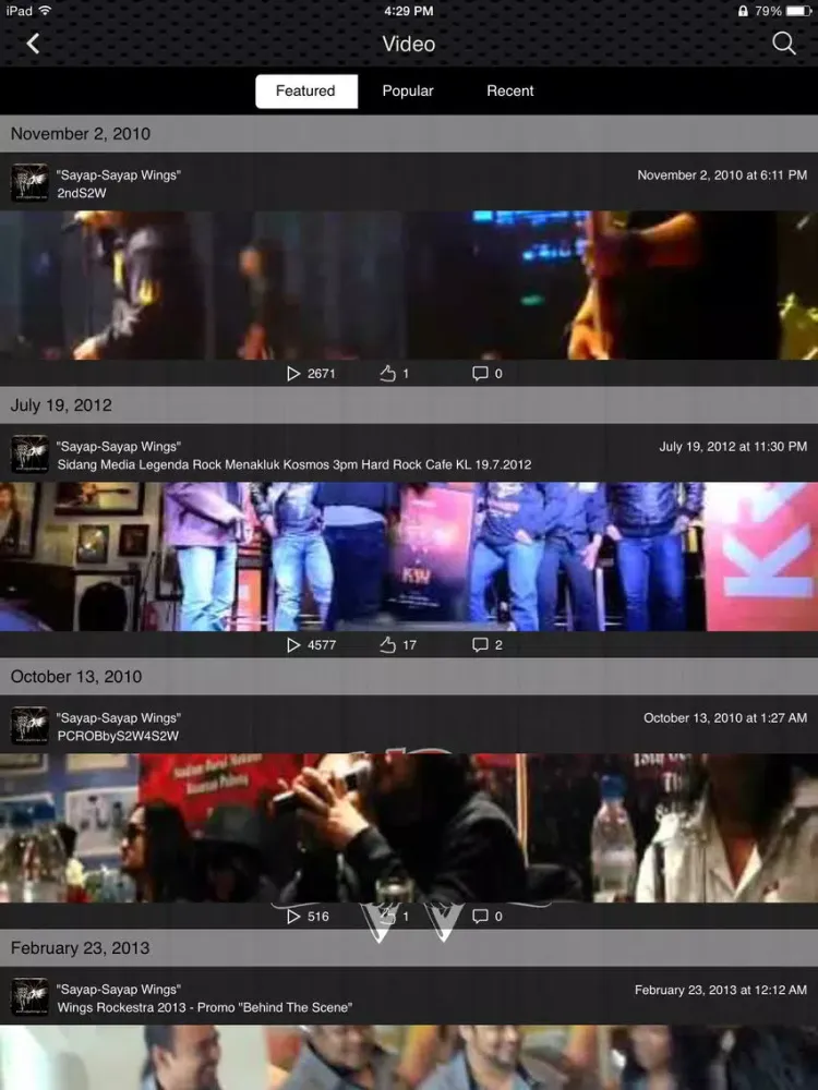 صور Wings - Malaysian Rock Band iPad 
