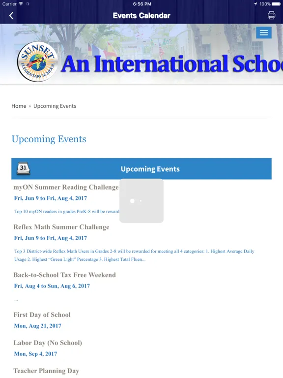 Screenshot di Sunset Elementary iPad 