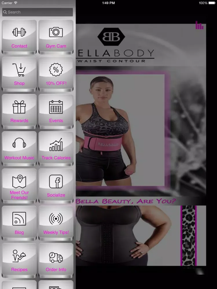 Screenshot di BellaBody Waist Contour iPad 