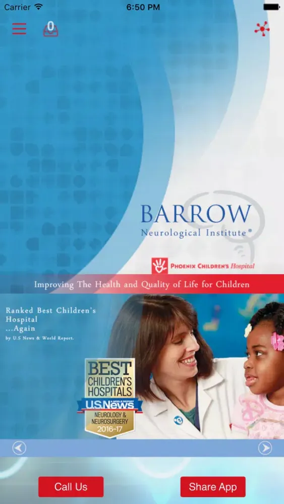 Zrzuty ekranu Barrow at Phoenix Children’s