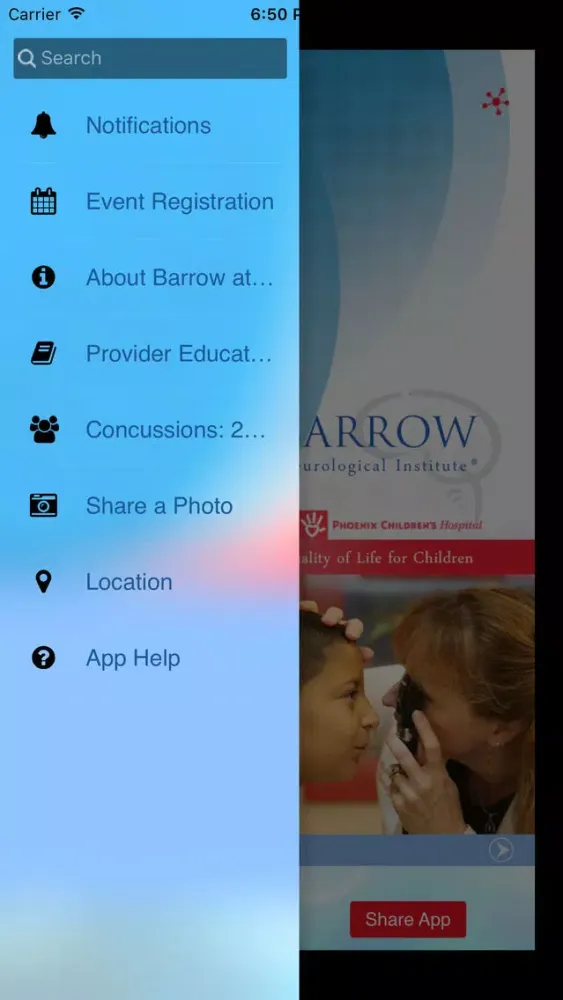 Zrzuty ekranu Barrow at Phoenix Children’s