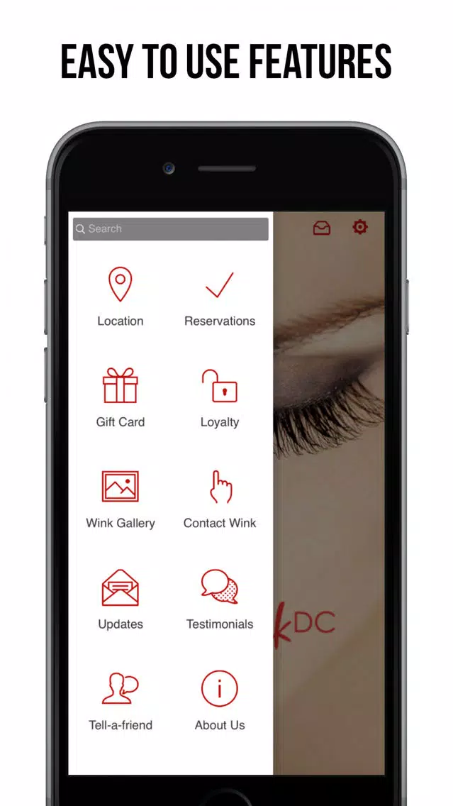 Tangkapan layar winkwinkDC App