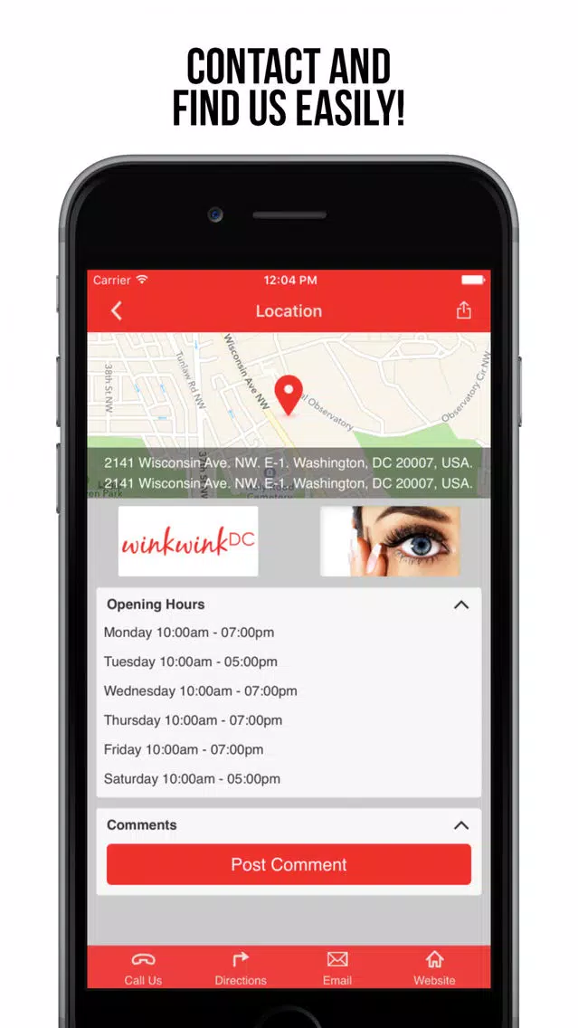 Tangkapan layar winkwinkDC App