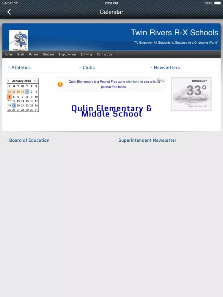 Twin Rivers School District iPad  Screenshots