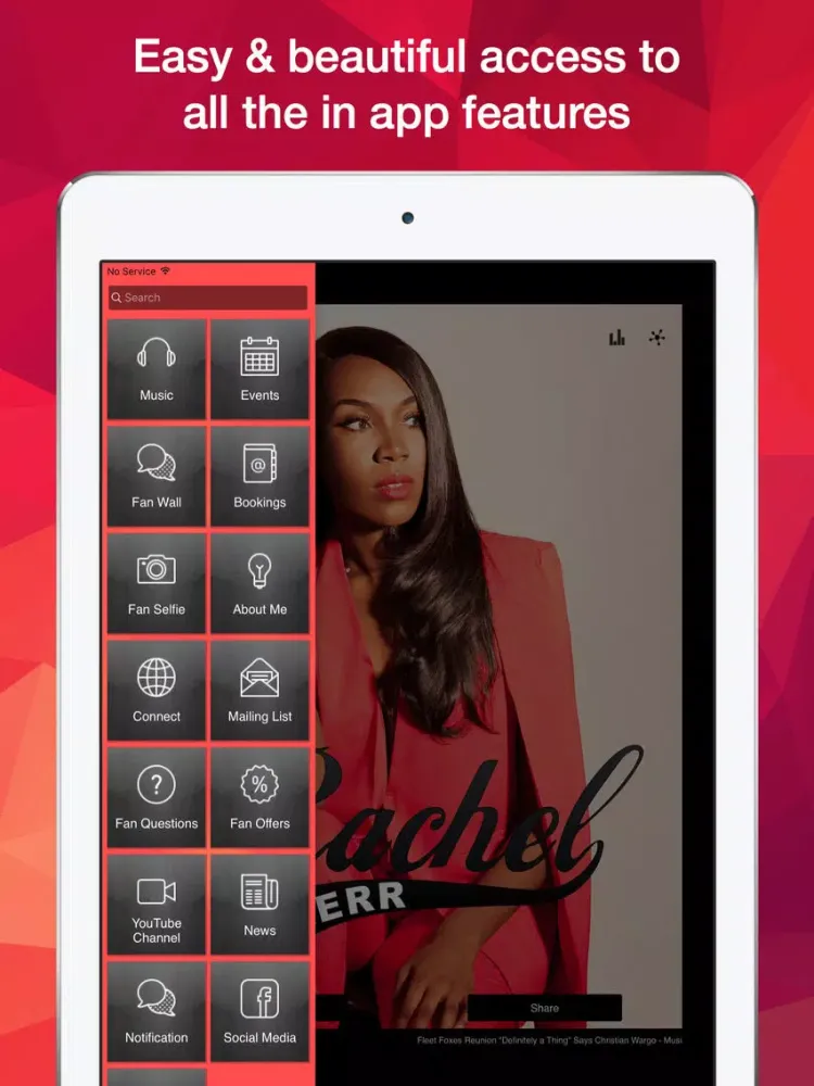 Rachel Kerr iPad  سکرین شاٹس