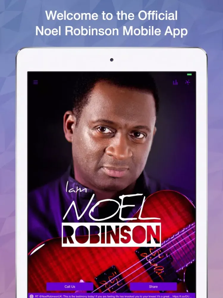 ภาพหน้าจอของ Noel Robinson iPad 