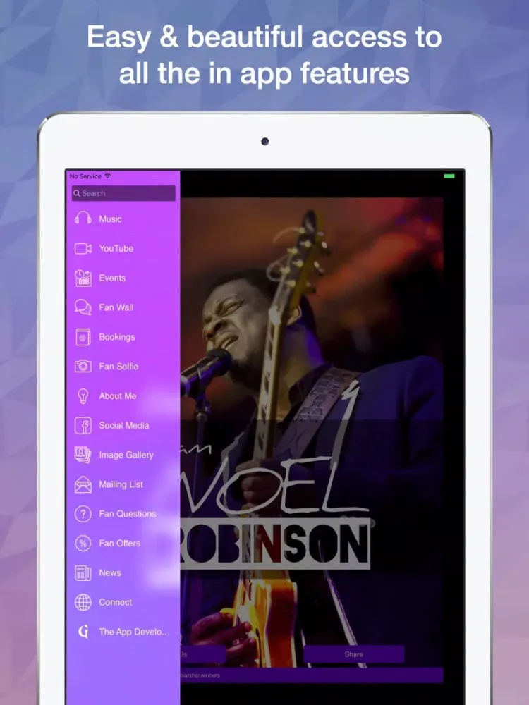 ภาพหน้าจอของ Noel Robinson iPad 