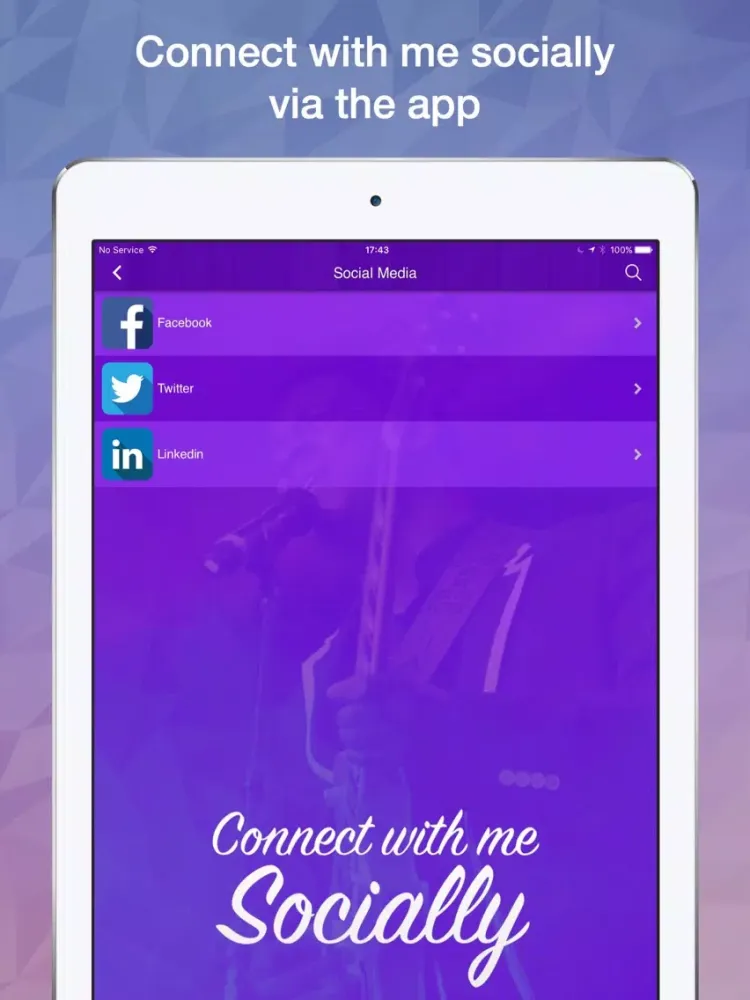 ภาพหน้าจอของ Noel Robinson iPad 