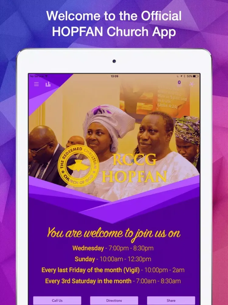 RCCG House Of Prayer For All Nations iPad  Screenshots