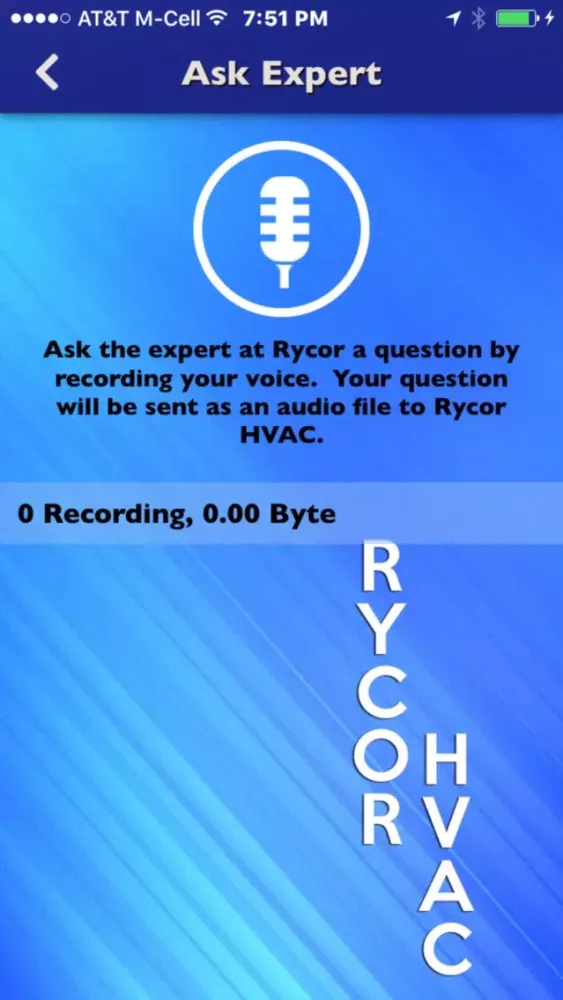 Rycor HVAC Screenshots