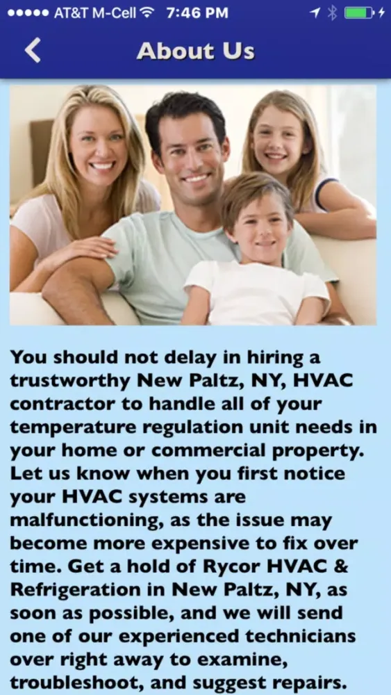 Rycor HVAC Screenshots