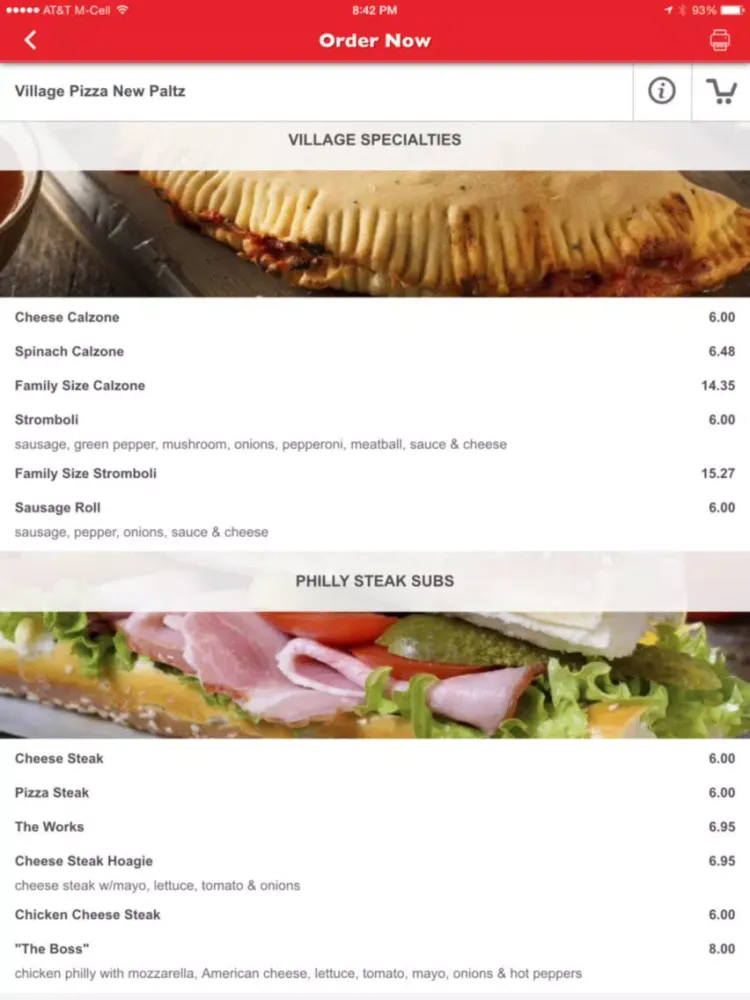 Village Pizza New Paltz iPad  স্ক্রিনশট