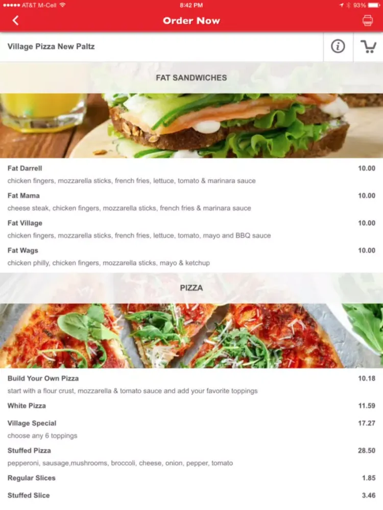 Village Pizza New Paltz iPad  স্ক্রিনশট