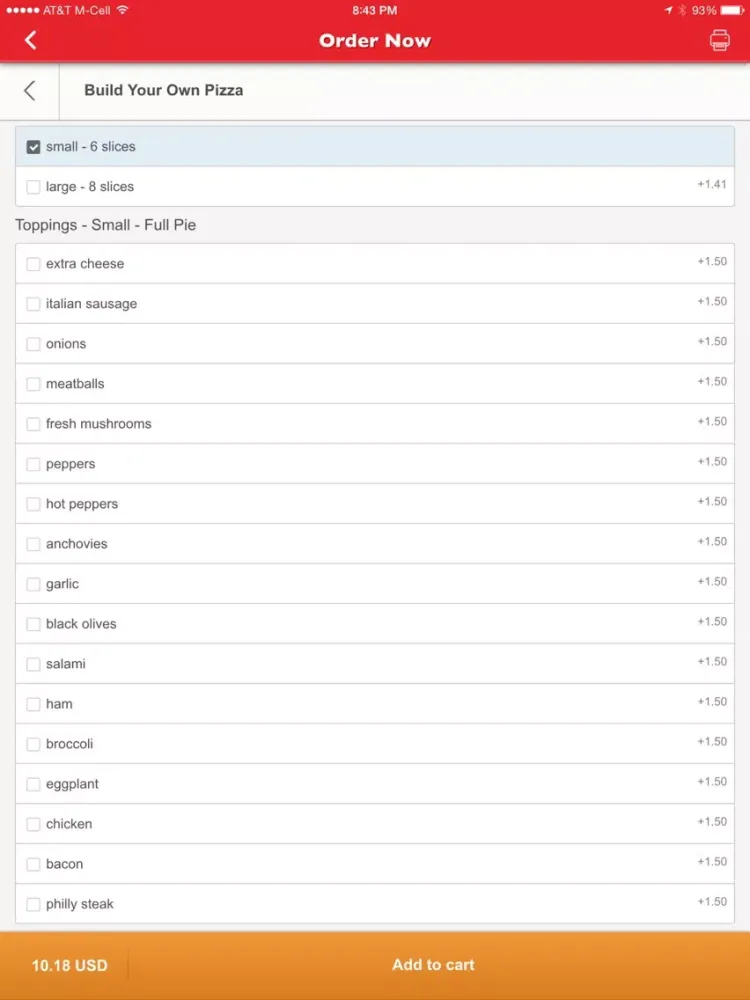 Village Pizza New Paltz iPad  স্ক্রিনশট