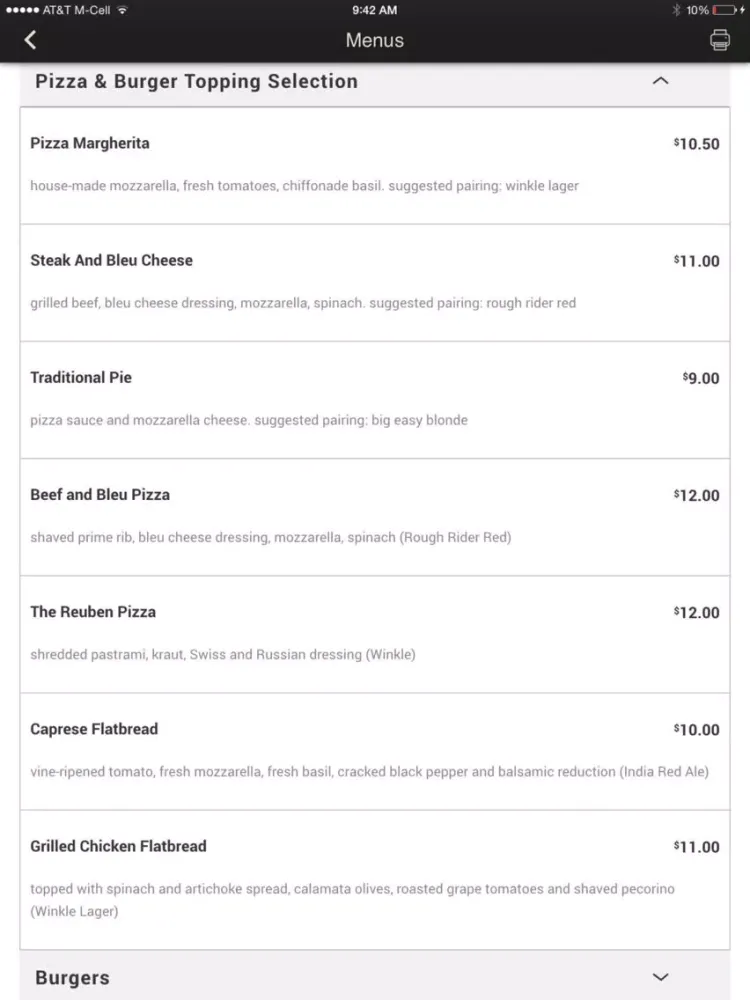 Hyde Park Brewing Company iPad  Screenshots