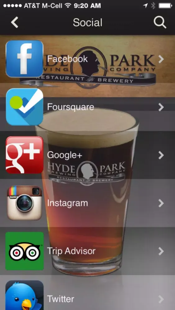 Hyde Park Brewing Company Screenshots