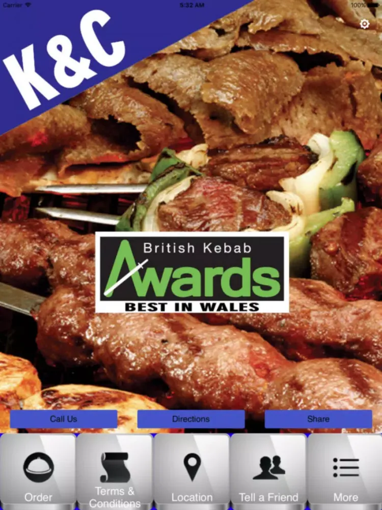 تصاویر K&C Kebab Burger Pizza House iPad 