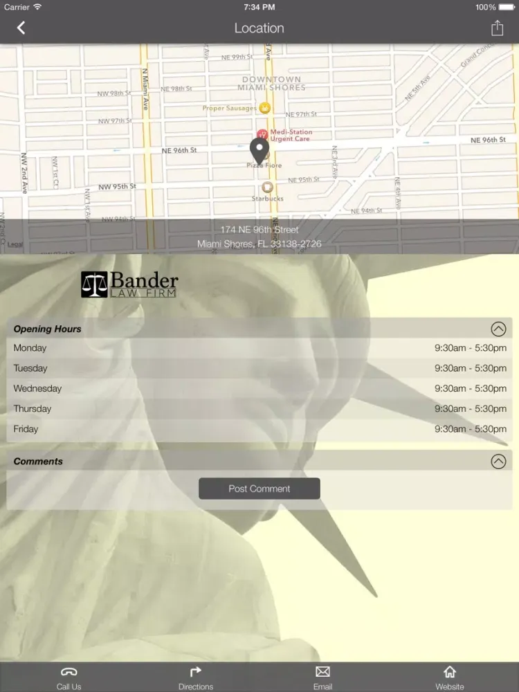 Bander Law Firm iPad  Ekran Görüntüleri