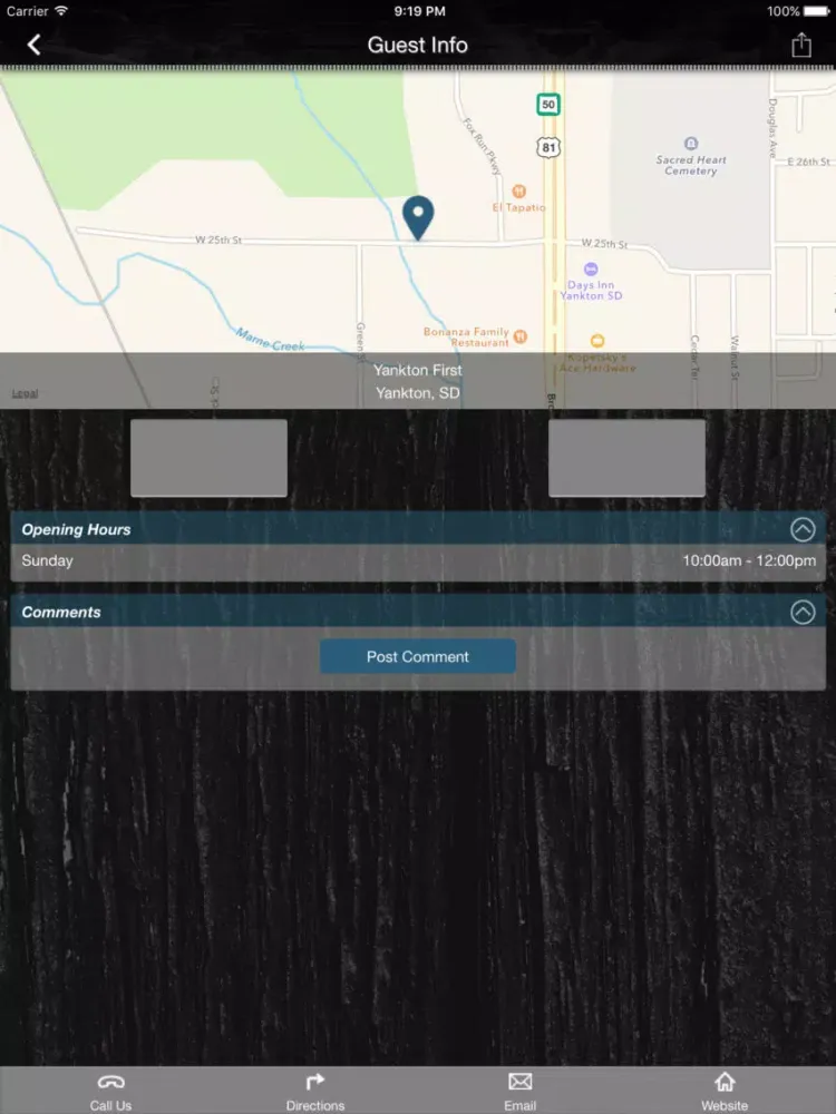 Capturas de tela do First Assembly Yankton iPad 