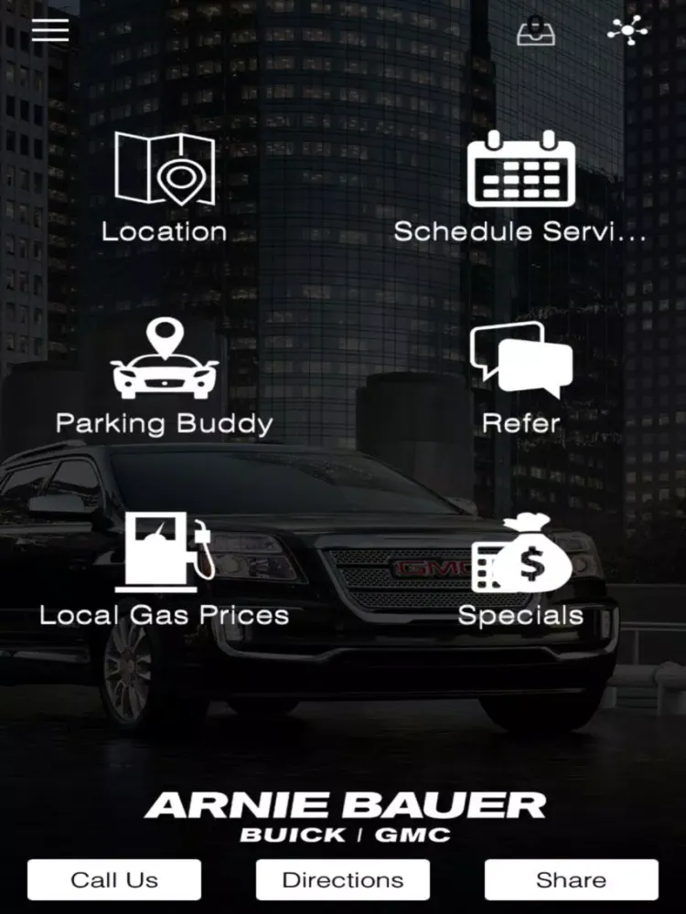 Tangkapan skrin Arnie Bauer Buick GMC iPad 