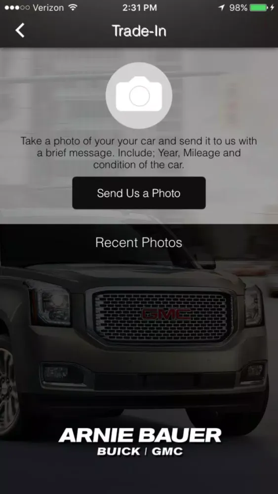 Tangkapan skrin Arnie Bauer Buick GMC