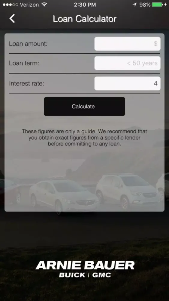 Tangkapan skrin Arnie Bauer Buick GMC