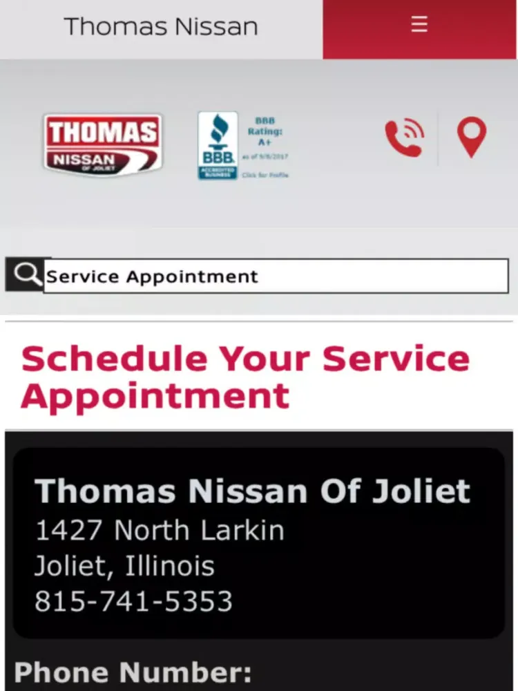 Thomas Nissan Joliet iPad 应用截图