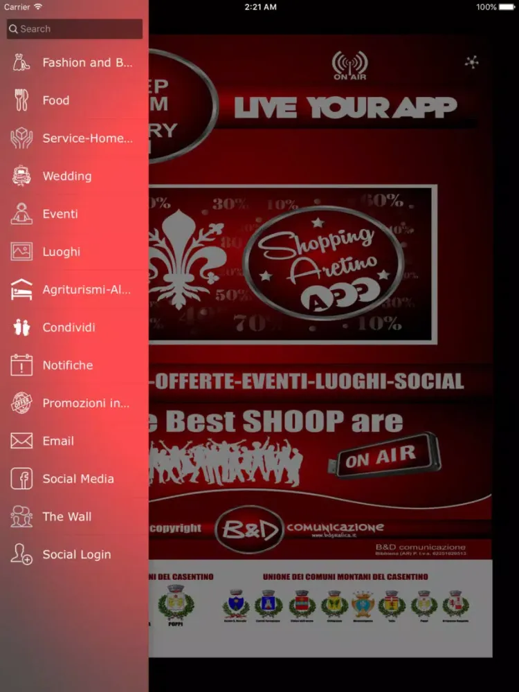 Shopping Aretino iPad  Screenshots
