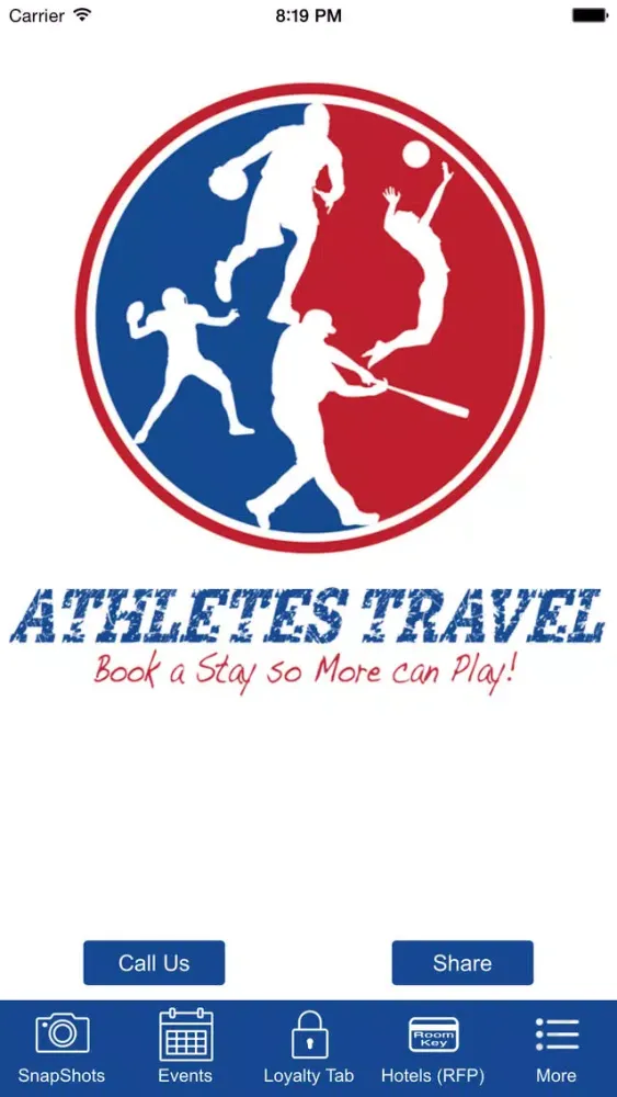 Captures d'écran de AthletesTravels