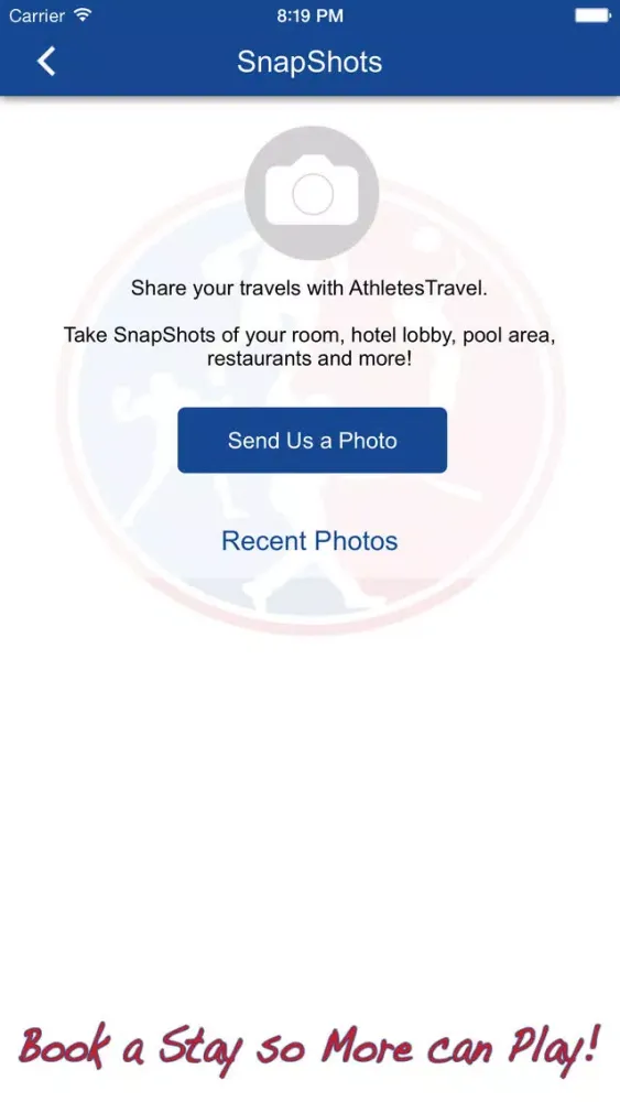 Captures d'écran de AthletesTravels