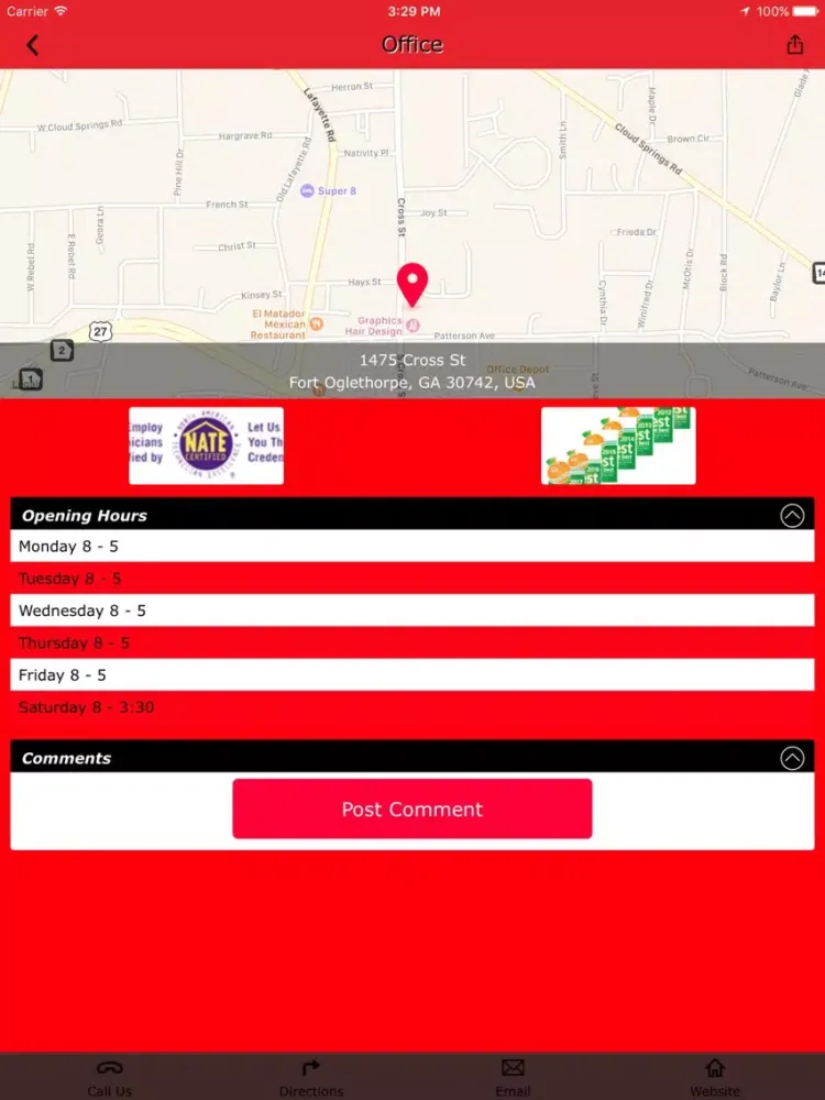 ภาพหน้าจอของ Baileys HVAC iPad 