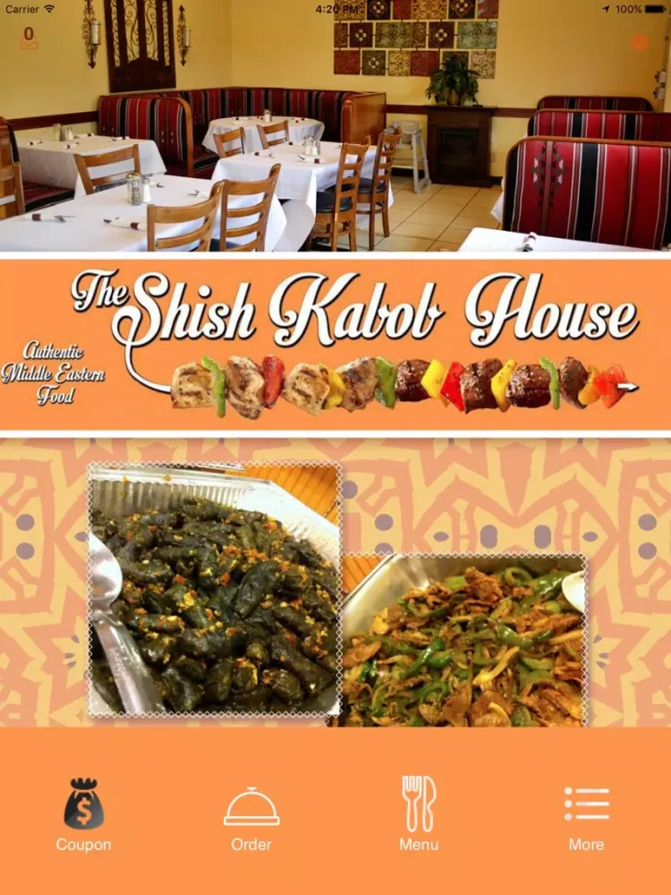 Ảnh chụp màn hình của Shish Kabob House iPad 