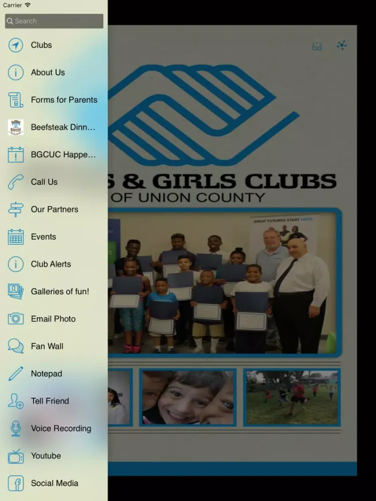 Tangkapan layar Boys & Girls Clubs of Union County iPad 