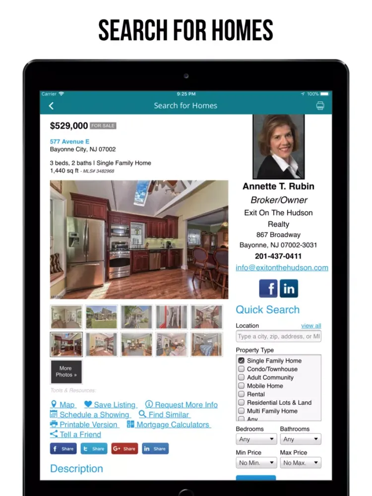 Скриншоты Exit on the Hudson Realty iPad 